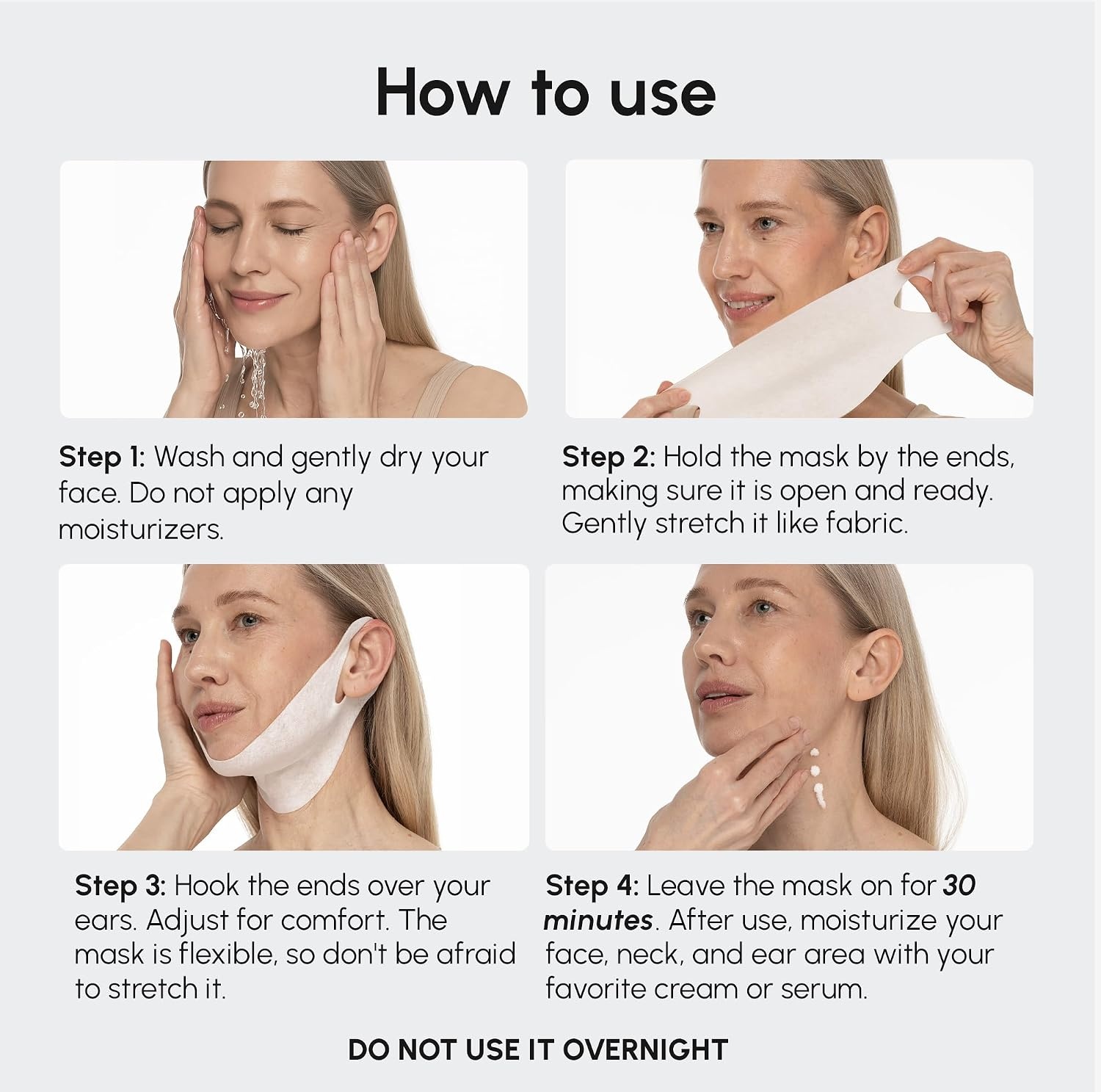 MAREE V Line Lifting Mask with PDRN Salmon DNA – Deep Collagen Face Mask for Women – Jawline Shaper Facial Masks with Retinol – Tightening & Firming Neck Lift Tape – Double Chin Strap for Face Lift(Gold)