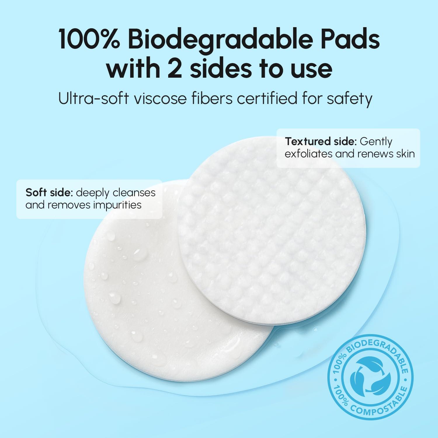 MAREE Glycolic Acid Pads – Toner Pads for Face Cleansing – Exfoliating Pad with Tea Tree Oil, Salicylic Acid & Vitamins E, B3, B5 – Acne Clearing, Skin Pore Resurfacing & Radiance Device – 80 Count(Glycolic Pads 80 Pcs)