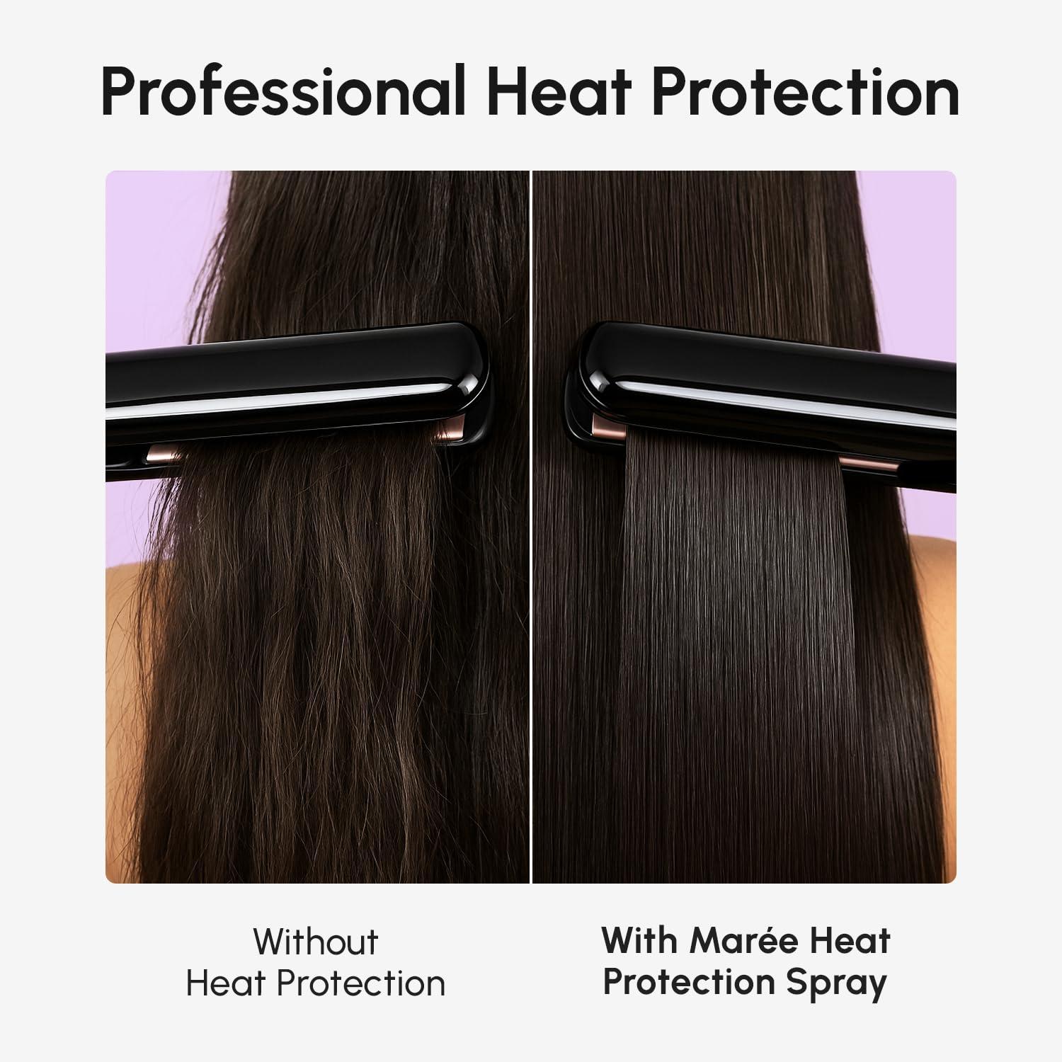 MAREE 10-in-1 Heat Protection Spray for Hair – Heat Protectant for Hair with Keratin, Collagen & Argan Oil – Frizz Control Hair Spray Women Care Product – Anti Frizz Protector de Calor para el Cabello(Heat Hair Spray)