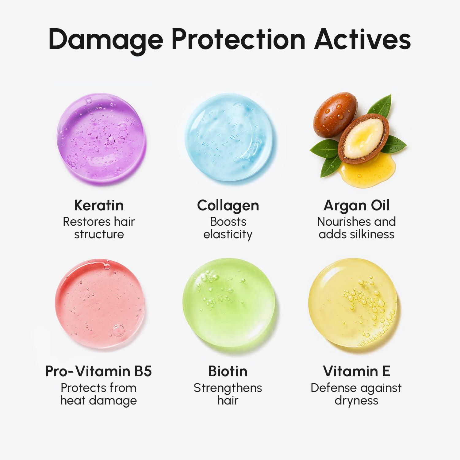 MAREE 10-in-1 Heat Protection Spray for Hair – Heat Protectant for Hair with Keratin, Collagen & Argan Oil – Frizz Control Hair Spray Women Care Product – Anti Frizz Protector de Calor para el Cabello(Heat Hair Spray)