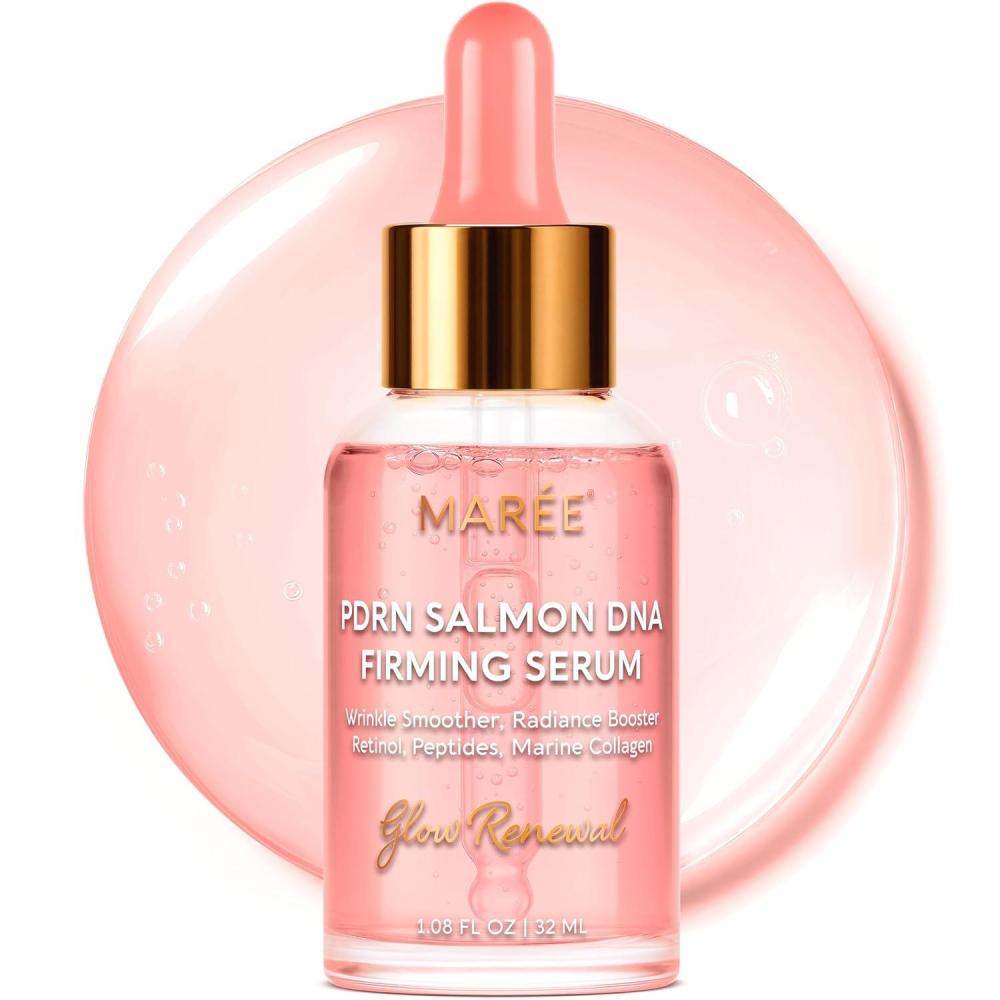 MAREE PDRN Serum – Peptides Serum for Face Anti-Aging – Salmon DNA Face Serum with Retinol, Niacinamide & Collagen – Hydrating Facial Serums for Women – Glass Skin Glow Wrinkle Care Moisturizer(1.08 Fl Oz (Pack of 1))