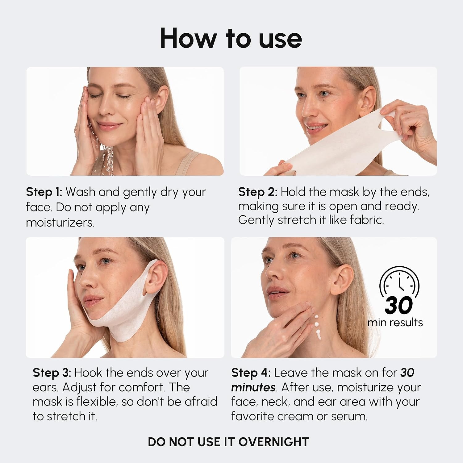 MAREE V Line Lifting Mask with PDRN Salmon DNA – Deep Collagen Face Mask for Women – Jawline Shaper Facial Masks with Retinol – Tightening & Firming Neck Lift Tape – Double Chin Strap for Face Lift(Salmon)