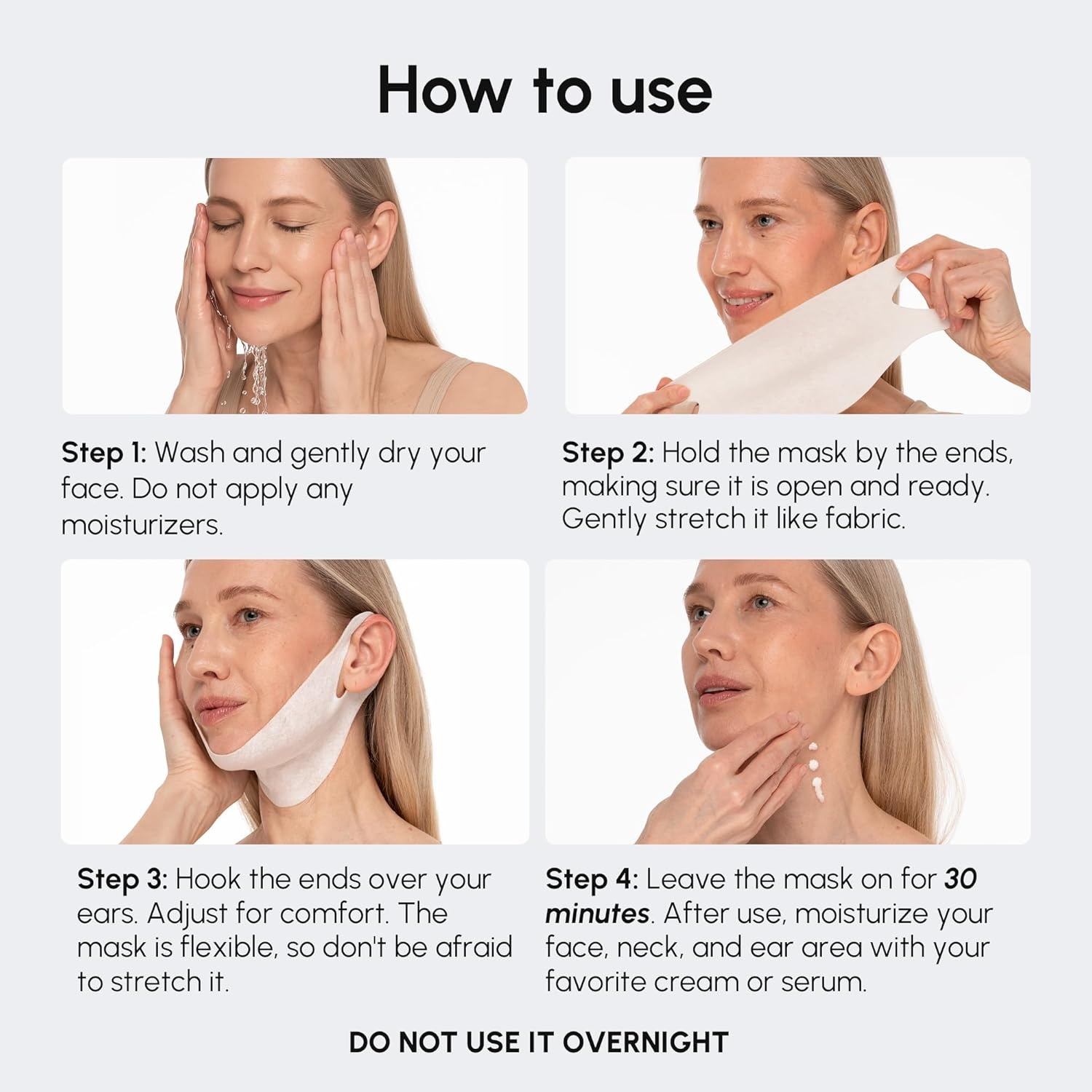 MAREE V Line Lifting Mask with PDRN Salmon DNA – Deep Collagen Face Mask for Women – Jawline Shaper Facial Masks with Retinol – Tightening & Firming Neck Lift Tape – Double Chin Strap for Face Lift(Salmon)