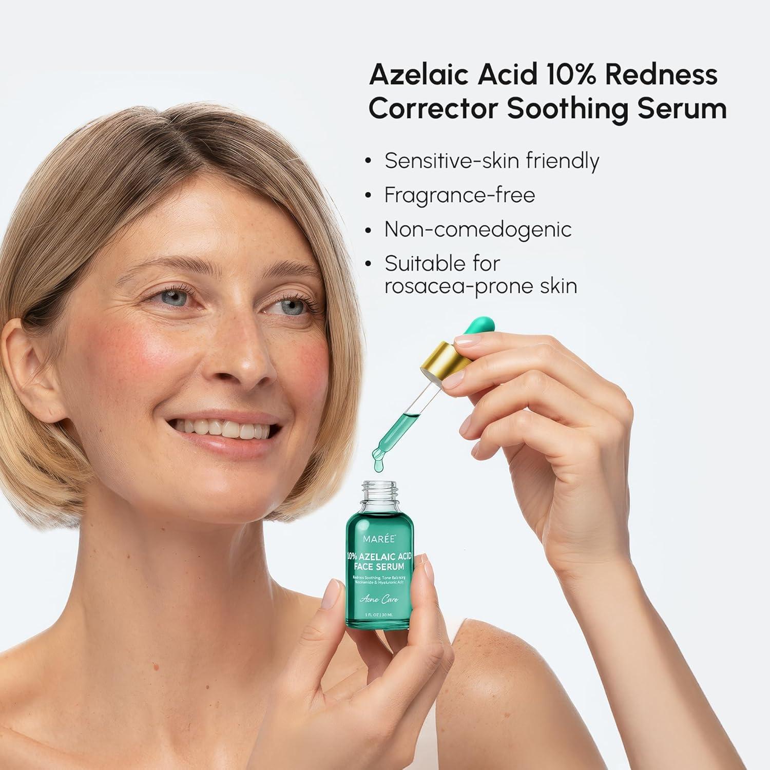 MAREE 20% Tranexamic Acid Serum Complex with Niacinamide & Vitamin C – Serum for Face & Body Dark Spot Corrector – Age Spots Hyperpigmentation Care Remover – Brightening Acido Tranexamico para Manchas(Azelaic Acid Face Serum)