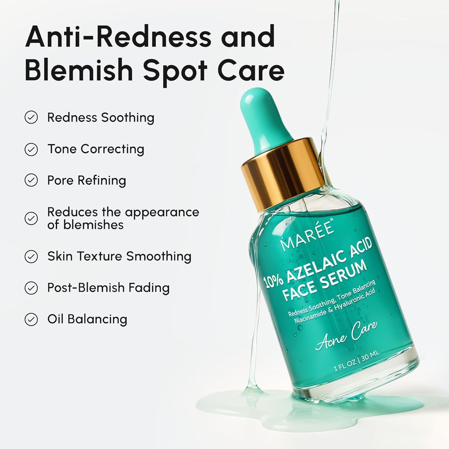 MAREE 20% Tranexamic Acid Serum Complex with Niacinamide & Vitamin C – Serum for Face & Body Dark Spot Corrector – Age Spots Hyperpigmentation Care Remover – Brightening Acido Tranexamico para Manchas(Azelaic Acid Face Serum)