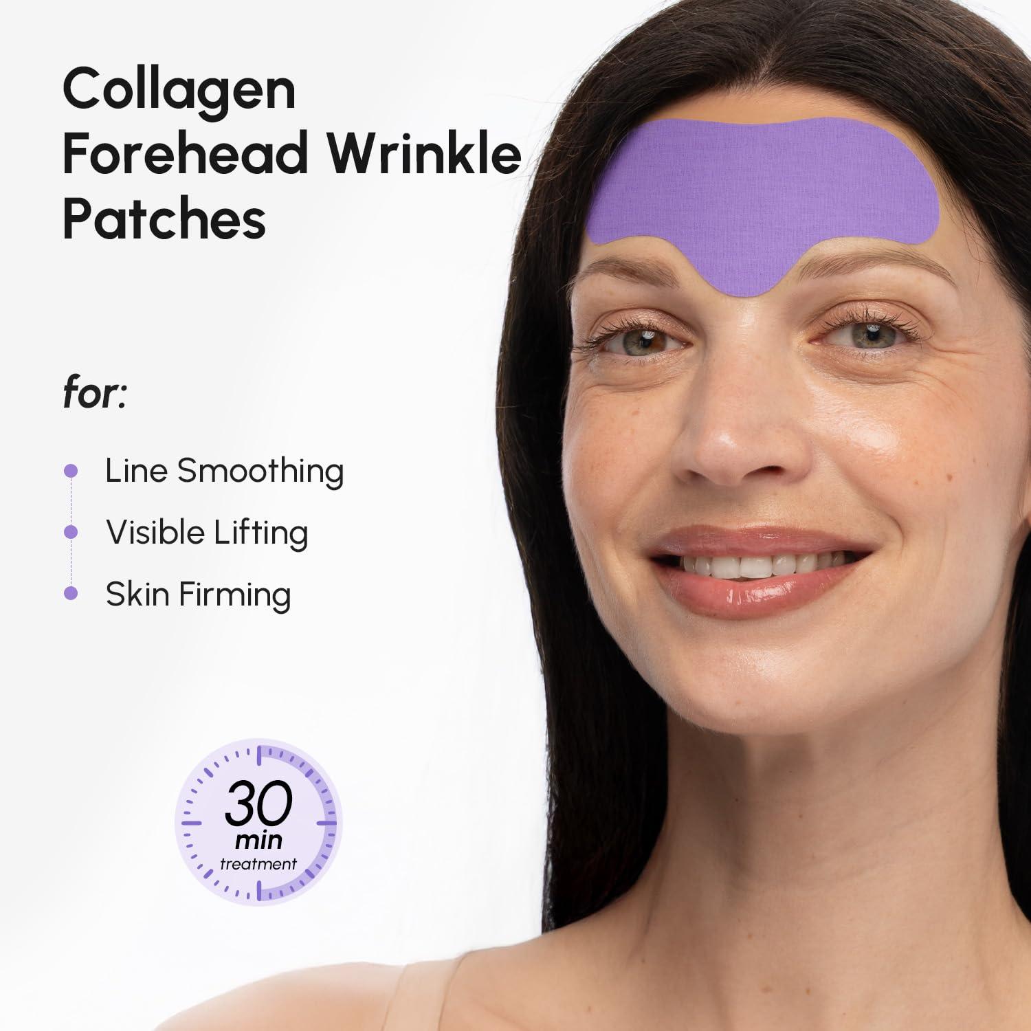 MAREE Forehead Wrinkle Patches – Collagen Wrinkle Patches with Retinol & Hyaluronic Acid for Face Lift – Fine Lines Deep Forehead Wrinkles Treatment Remover – Face Tape for Wrinkles Between Eyebrows
