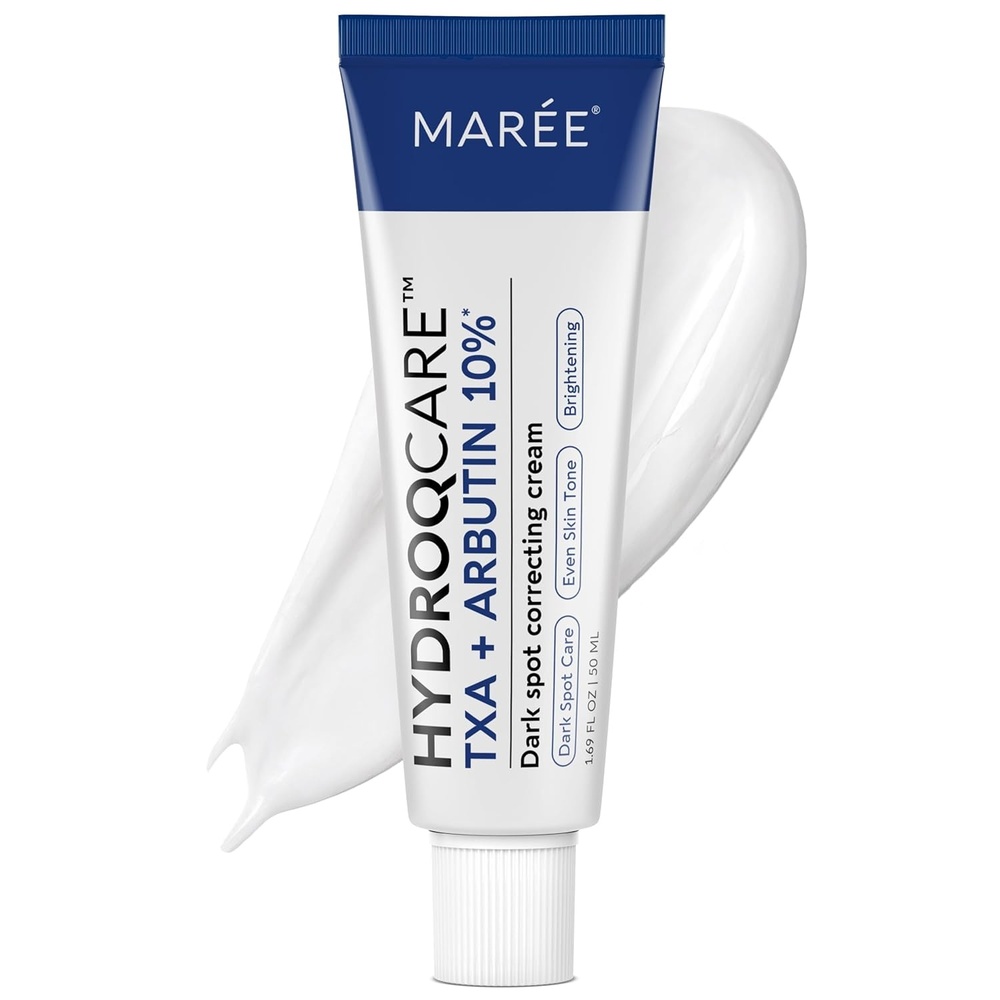 MAREE 10% Tranexamic Serum Cream – Alpha Arbutin Cream with Tranexamic Acid, Niacinamide – Dark Spot Corrector with Alfa Arbutin – Acido Tranexamico Crema para Manchas Oscuras en la Cara(White)