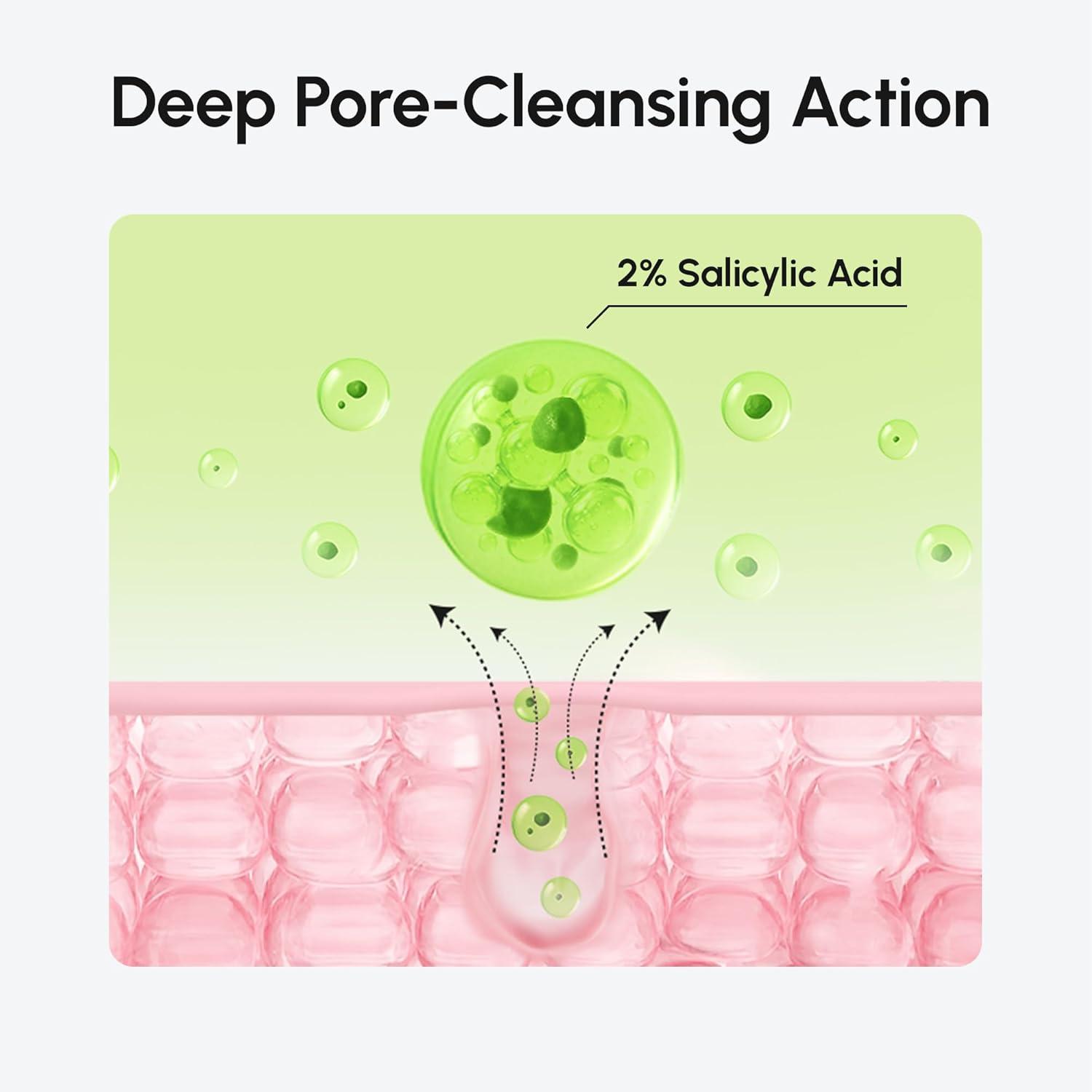 MAREE Hyaluronic Acid Toner Pads – Hydrating Face Wipes for Women Cleansing – Zero Pore Toning Brightening Exfoliating Face Pads – Pore Reducer Facial Peels – Acne Treatment Device(Green)