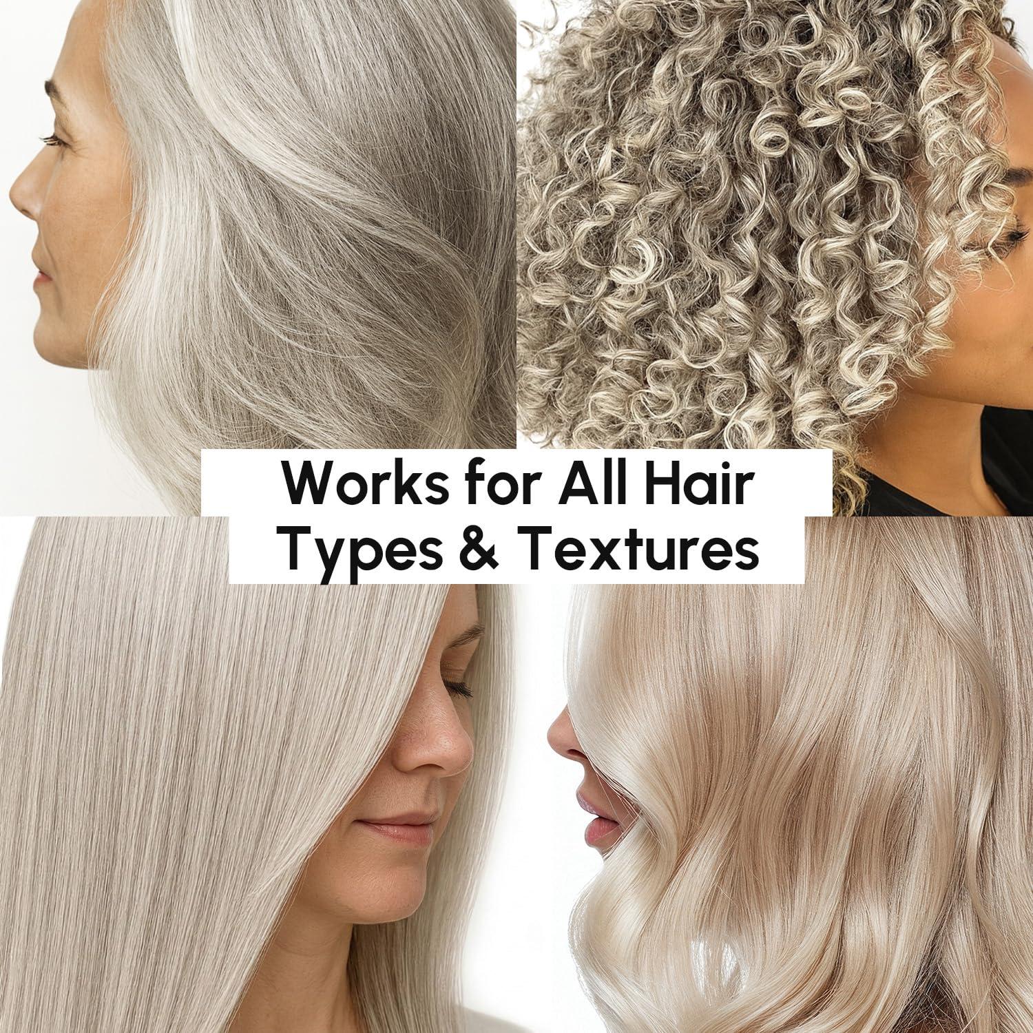 MAREE Anti Yellow Purple Hair Mask for Damaged Hair – Purple Deep Conditioner & Blonde Toner – Hydrating Deep Conditioning for Dry, Curly, Blonde, Orange, Brassy, Bleached – Mascarilla para el Cabello