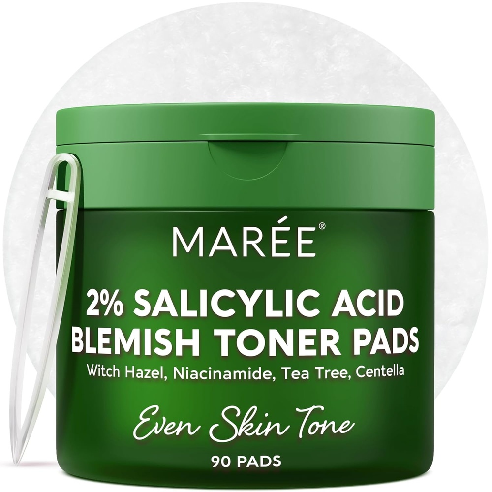 MAREE Self Tanning Facial Pads – Exfoliating Glow Pads & Tan Towels for Face & Body – Travel Size Self Tanner Wipes for Sunless Face Tanning – No Rinse Gradual Natural Fair to Medium Tan Towelettes(Green)