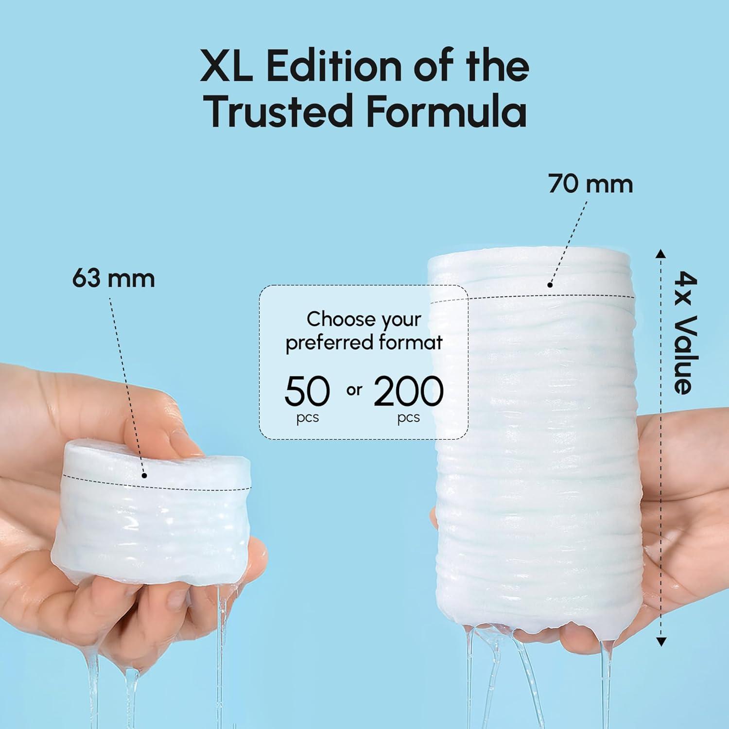 MAREE Hyaluronic Acid Toner Pads – Hydrating Face Wipes for Women Cleansing – Zero Pore Toning Brightening Exfoliating Face Pads – Pore Reducer Facial Peels – Acne Treatment Device(Blue)