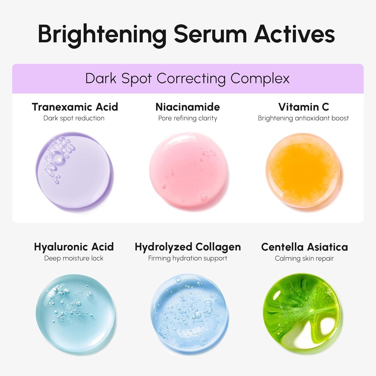 MAREE 20% Tranexamic Acid Serum Complex with Niacinamide & Vitamin C – Serum for Face & Body Dark Spot Corrector – Age Spots Hyperpigmentation Care Remover – Brightening Acido Tranexamico para Manchas(Tranexamic Acid Face Serum)