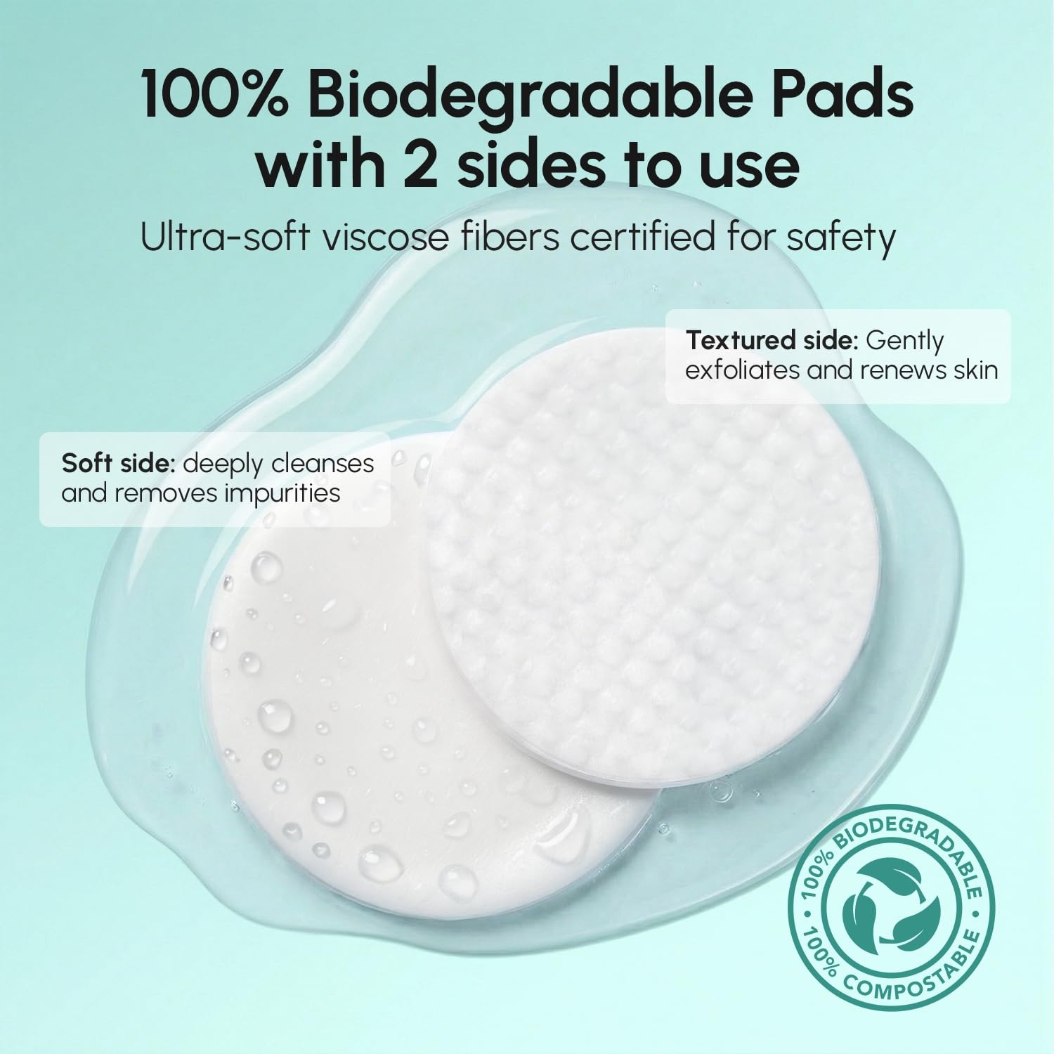 MAREE Self Tanning Facial Pads – Exfoliating Glow Pads & Tan Towels for Face & Body – Travel Size Self Tanner Wipes for Sunless Face Tanning – No Rinse Gradual Natural Fair to Medium Tan Towelettes(Dark Blue)