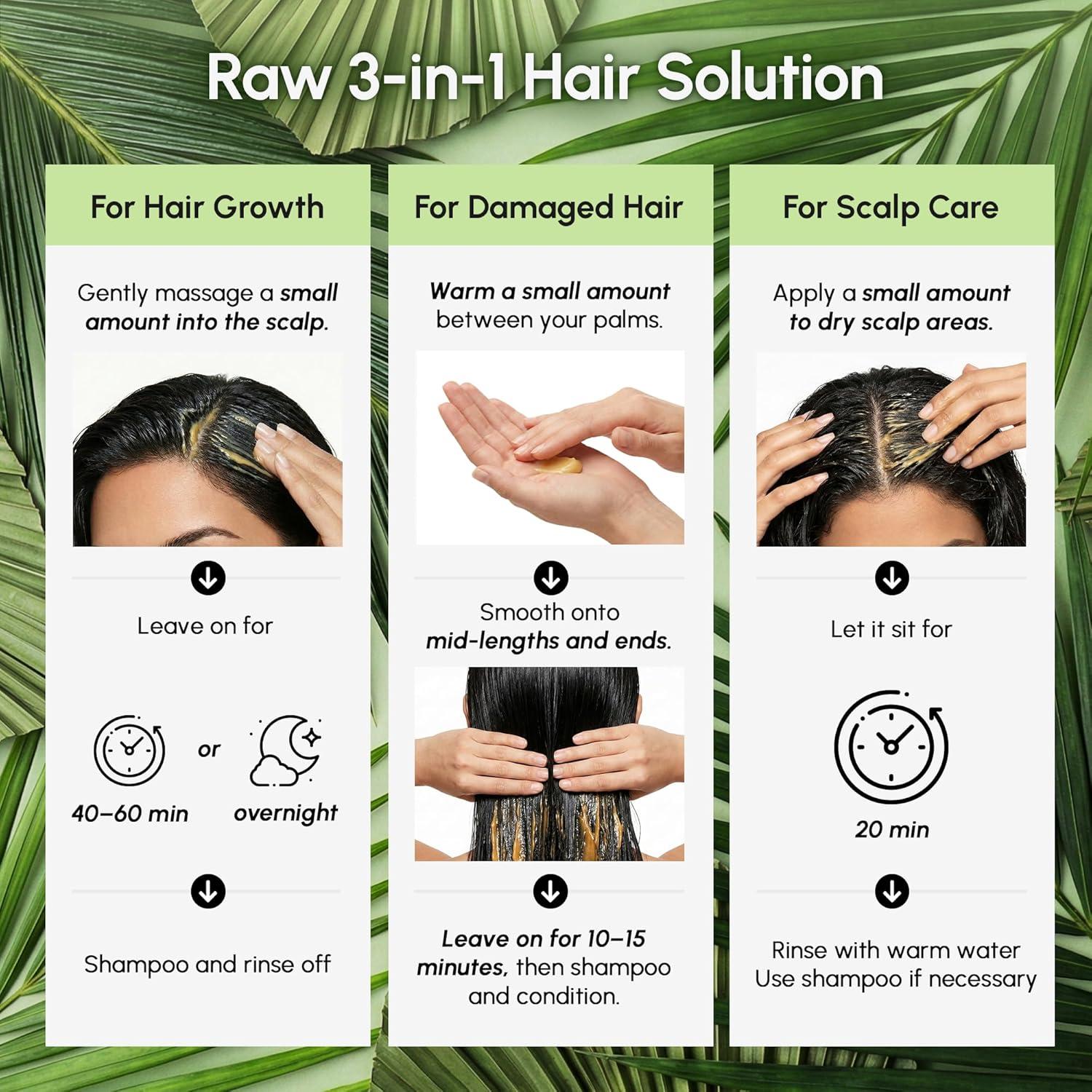 MAREE Batana Oil for Hair Growth – 100% Natural Botana Oils Hair Growth – Raw Batama Oil Paste from Honduras – Density, Thickness & Scalp Soothing for Women and Men – Aceite de Batana Para el Cabello(4.9 Ounce (Pack of 1))