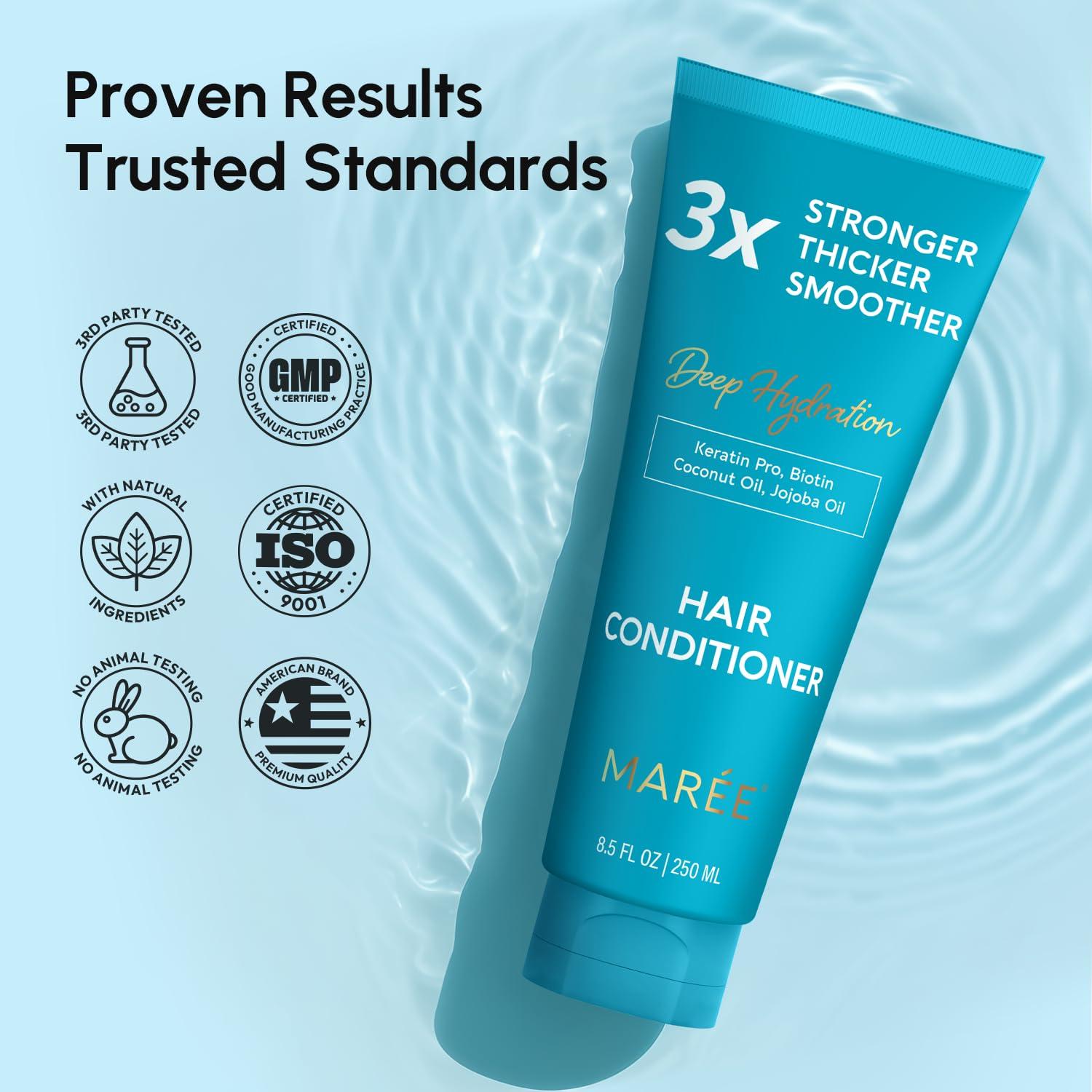 MAREE Leave-In Conditioner for Dry Damaged Hair, Leave-In Conditioner for Curly Hair, Color Treated(8.5 Fl Oz (Pack of 1))