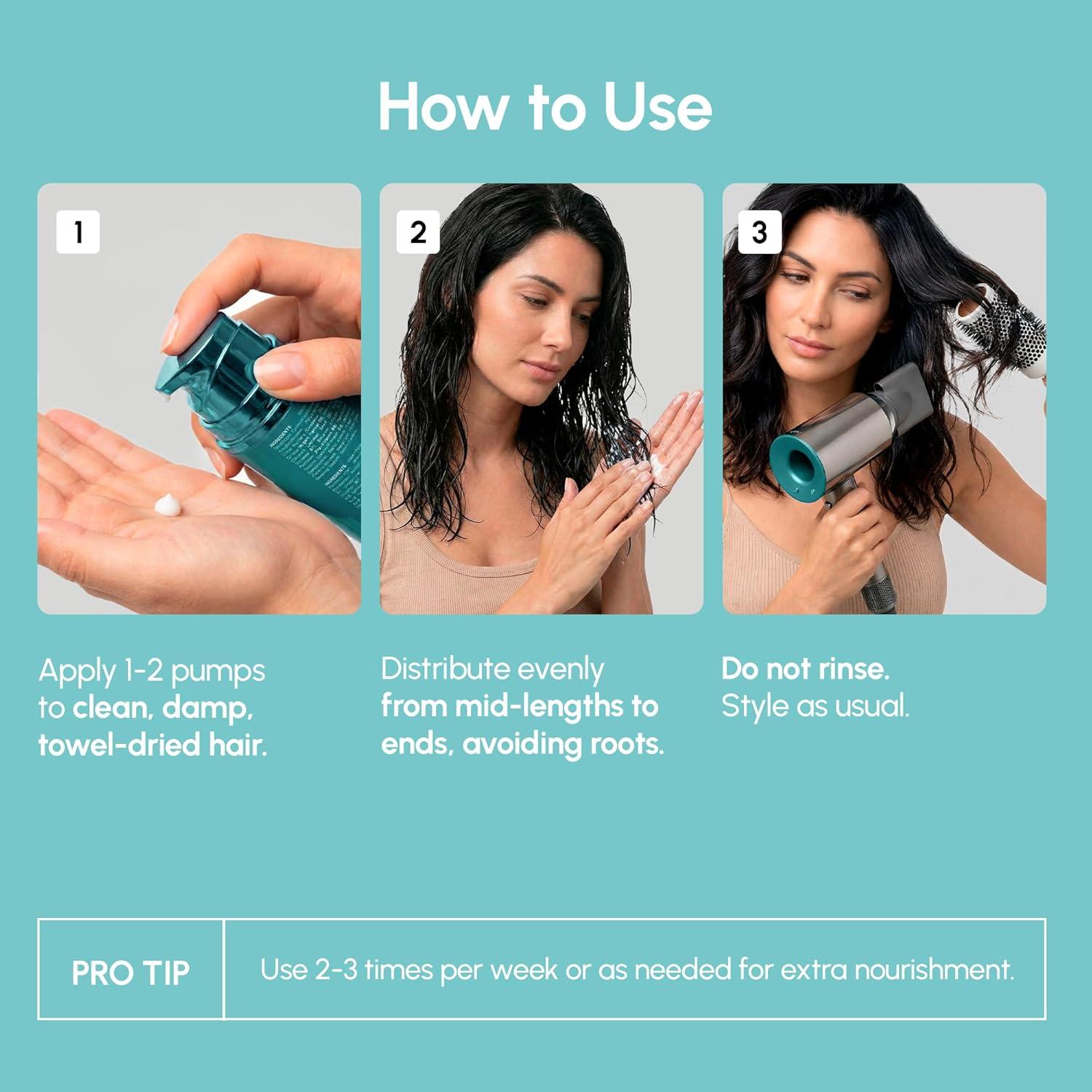 MAREE Deep Conditioning Leave-In Hair Mask for Damaged Hair – Keratin Hair Treatment with Biotin, Natural Oils & Vitamins – Leave-In Conditioner for Repair and Hydration – Mascarilla Para Cabello(Leave-In Hair Mask)