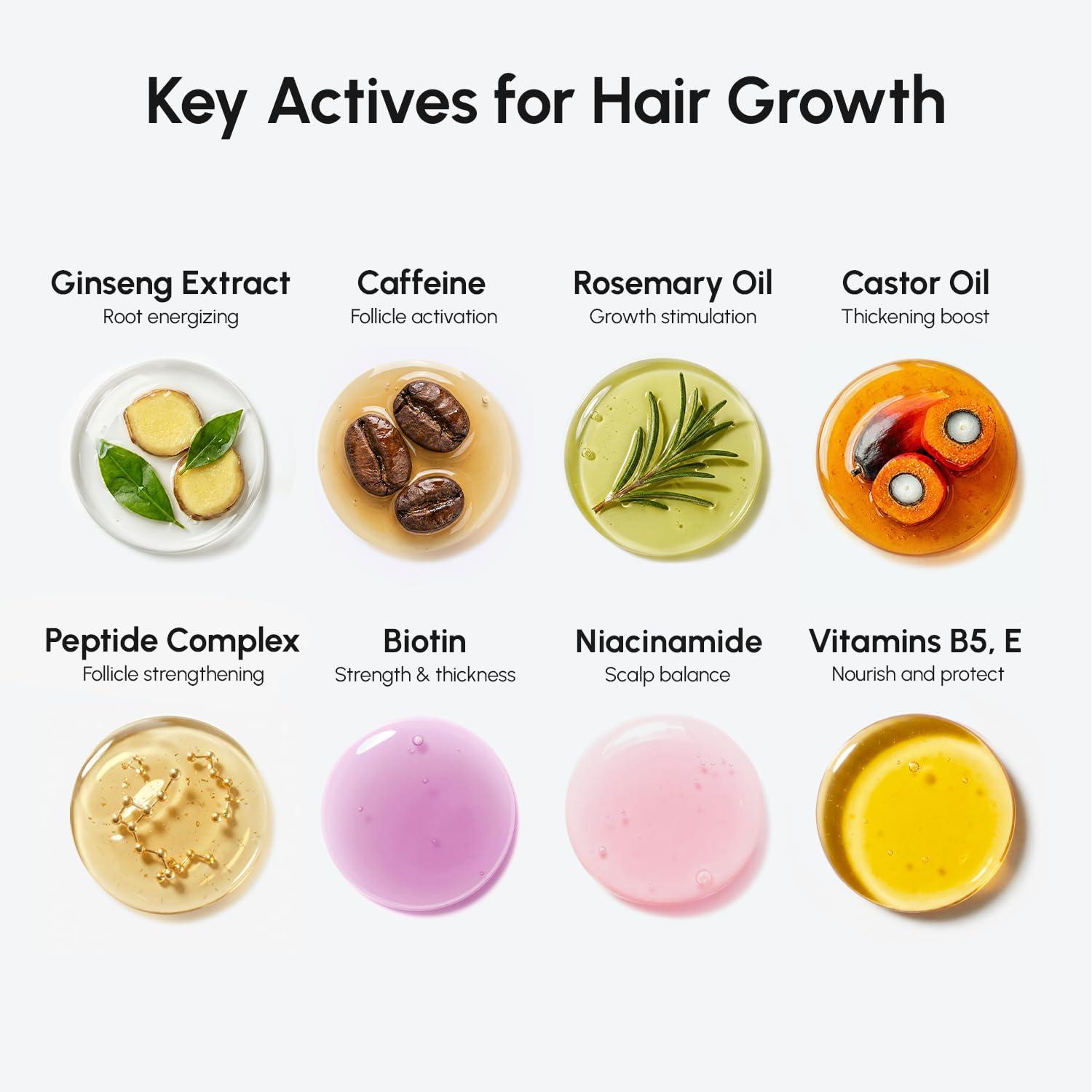 MAREE Hair Growth Spray – Caffeine, Batana, Castor & Rosemary Oil for Hair Growth – Products for Women & Men – Hair Oils for Hair Growth – Hair Thickening Spray for Roots – Hair Regrowth & Scalp Care(Hair Growth Spray)