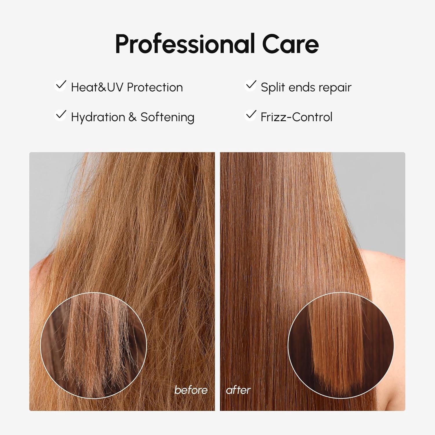 MAREE Hair Serum for Dry and Curly Hair Gloss – Hair Oil for Frizzy Hair with Argan Oil, Keratin & Biotin – Frizz Control Hair Care Products for Women – Aceite Para el Cabello – Keratin Hair Treatment(Original Hair Oil)