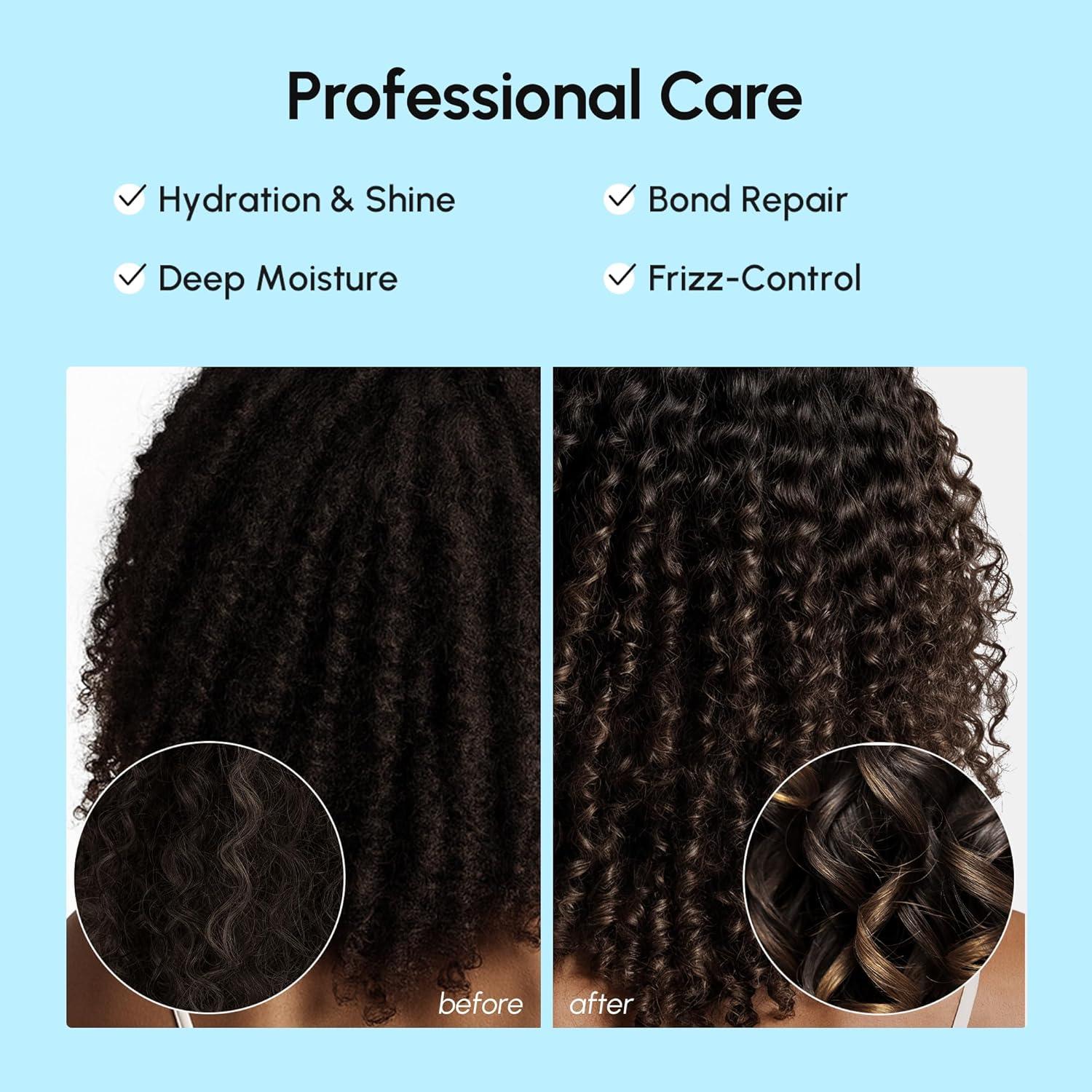 MAREE Hair Serum for Dry and Curly Hair Gloss – Hair Oil for Frizzy Hair with Argan Oil, Keratin & Biotin – Frizz Control Hair Care Products for Women – Aceite Para el Cabello – Keratin Hair Treatment(Hair Oil Capsules)