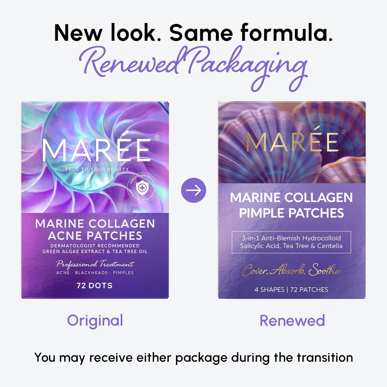 MAREE Invisible Pimple Patches – Clear Pimple Patches for Face – Hydrocolloid Acne Patches Anti Blemish – Zit Stickers for Face – Parches Para Acne – Pinple Zit Patches Pimple Stickers – 72 Dots(Holographic)