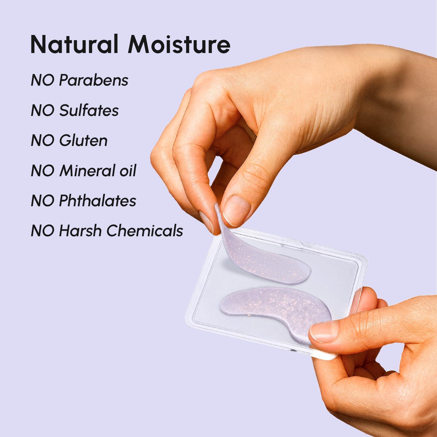 MAREE Eye Gels – Cooling Pads Under Eye Patches for Puffy Eyes and Dark Circles with Collagen & Hyaluronic Acid – Anti Wrinkles Under Eye Masks Skincare Treatment for Puffiness – Parches Para Ojeras(Violet)