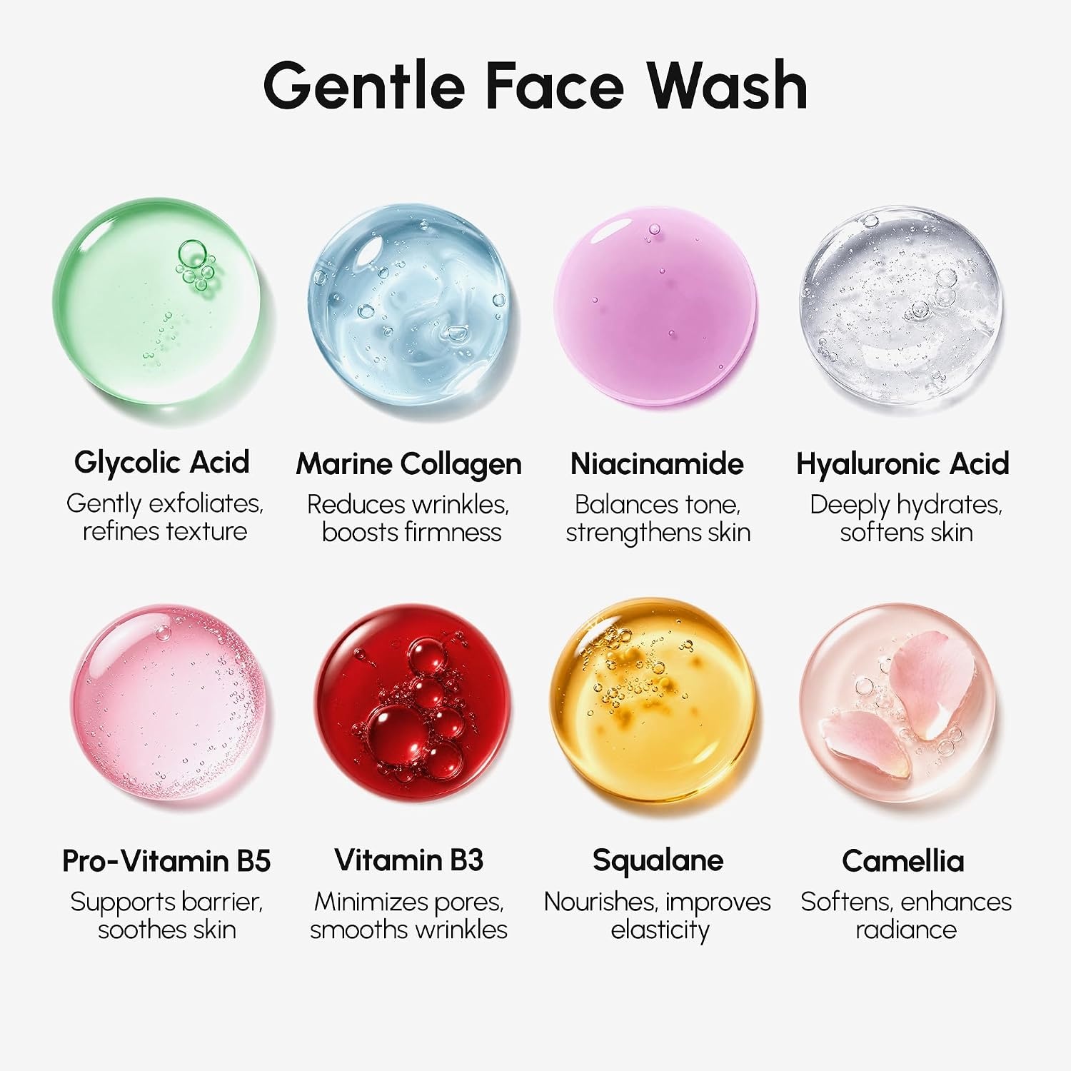 MAREE Face Exfoliator – Microdermabrasion Facial Scrub & Exfoliating Face Wash for Women – Collagen & Glycolic Acid – Gentle Scrub and Exfoliant – Men Exfoliating Scrubber – Exfoliante Facial Cleanser(3.0 Ounce (Pack of 1))