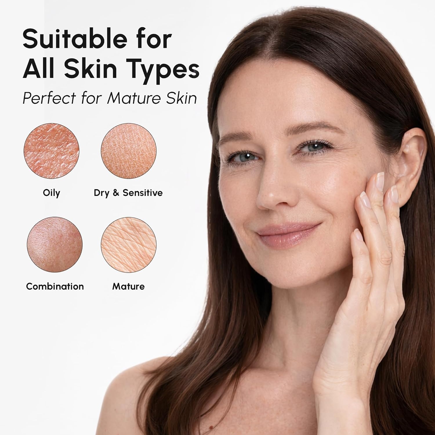 MAREE Face Exfoliator – Microdermabrasion Facial Scrub & Exfoliating Face Wash for Women – Collagen & Glycolic Acid – Gentle Scrub and Exfoliant – Men Exfoliating Scrubber – Exfoliante Facial Cleanser(3.0 Ounce (Pack of 1))