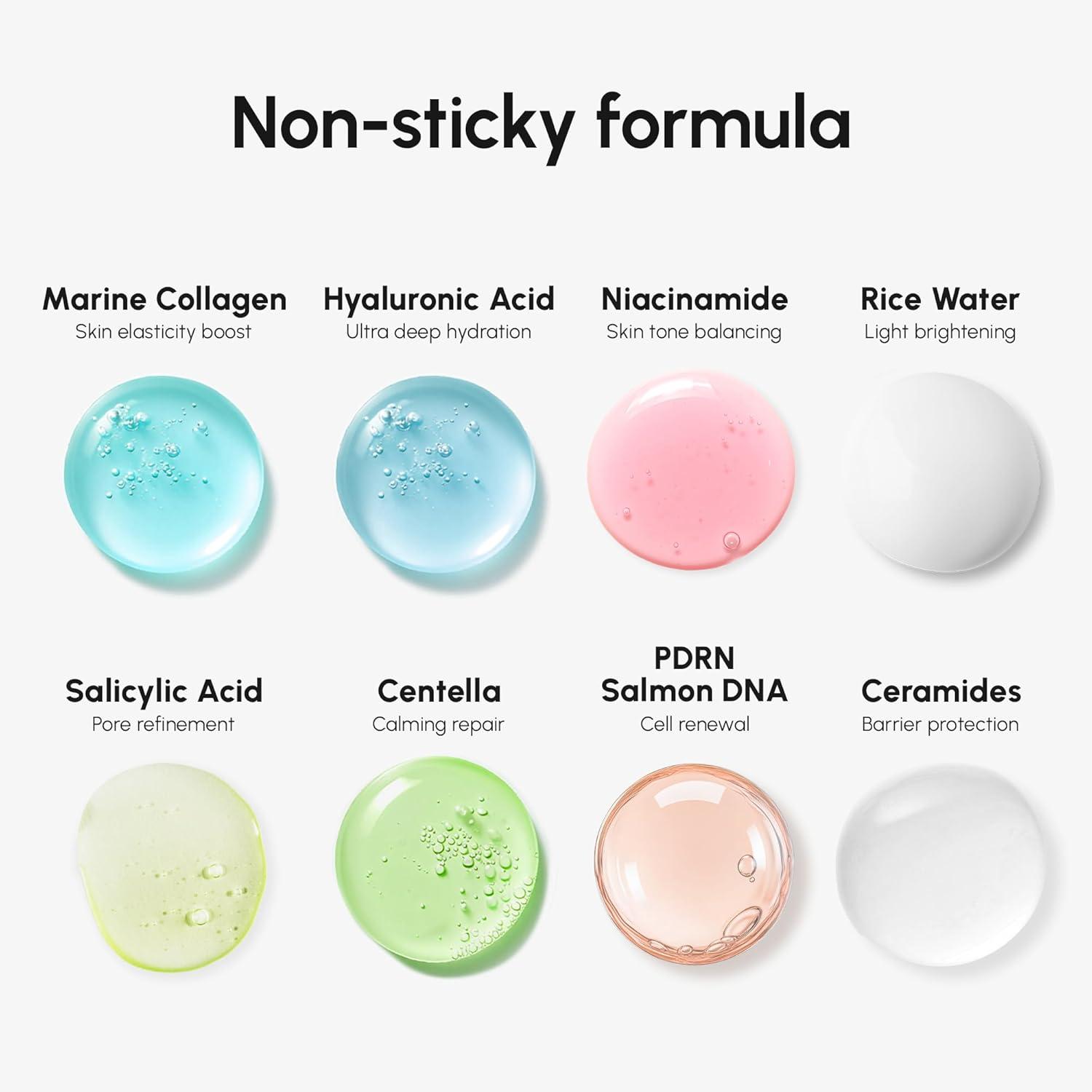 MAREE Exfoliating Toner with Salicylic Acid – AHA BHA Face Exfoliant & Pore Cleaner – BHA Liquid Exfoliant for Sebum & Dead Skin Care Remover – Face Exfoliator – Acido Salicilico Exfoliante Facial(Milky)