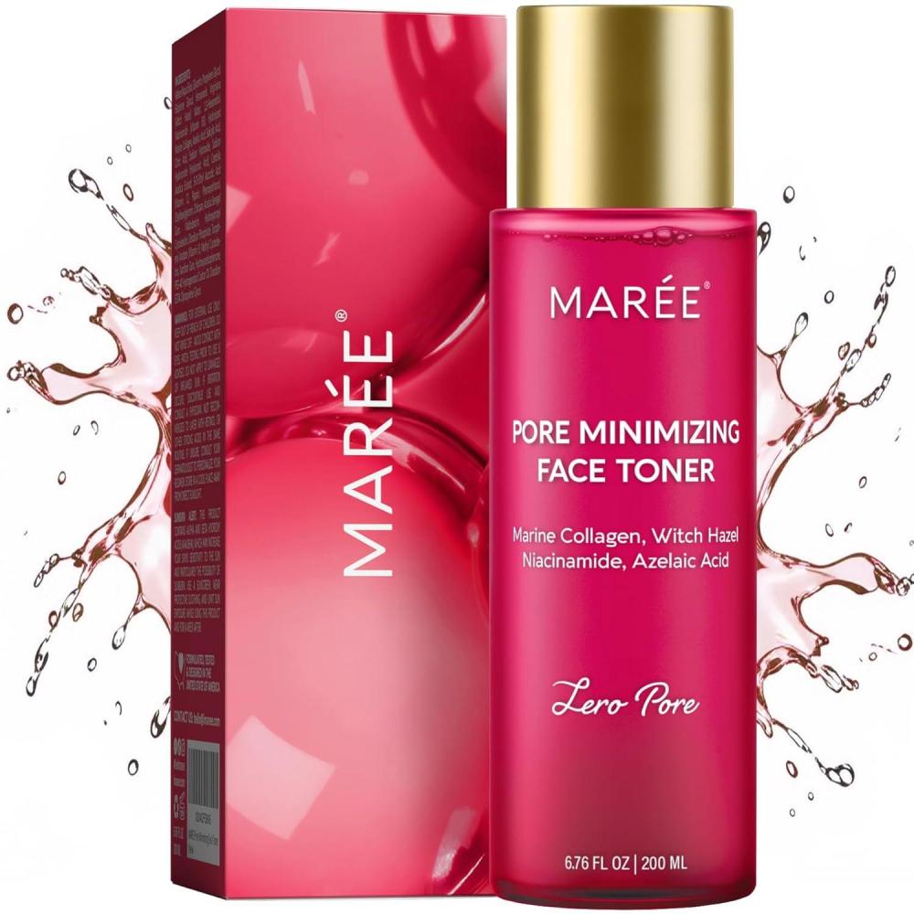 MAREE Exfoliating Toner with Salicylic Acid – AHA BHA Face Exfoliant & Pore Cleaner – BHA Liquid Exfoliant for Sebum & Dead Skin Care Remover – Face Exfoliator – Acido Salicilico Exfoliante Facial(Pore Minimizing)