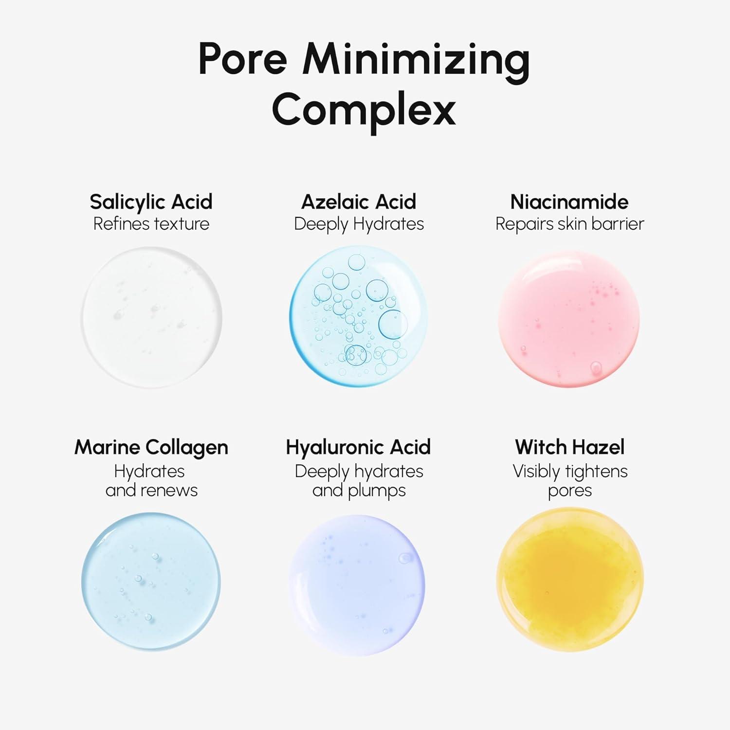 MAREE Exfoliating Toner with Salicylic Acid – AHA BHA Face Exfoliant & Pore Cleaner – BHA Liquid Exfoliant for Sebum & Dead Skin Care Remover – Face Exfoliator – Acido Salicilico Exfoliante Facial(Pore Minimizing)