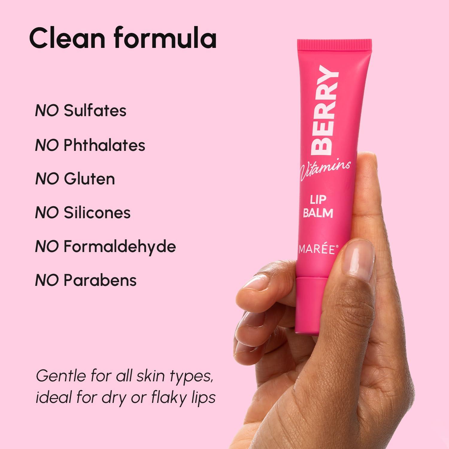 MAREE Lip Mask Overnight – Lip Moisturizer For Very Dry Lips – Hydrating Lip Butter Balm with Hyaluronic Acid & Collagen – Overnight Lip Treatment – Lip Sleeping Mask Repair – Hidratante de Labios(Lip Balm)