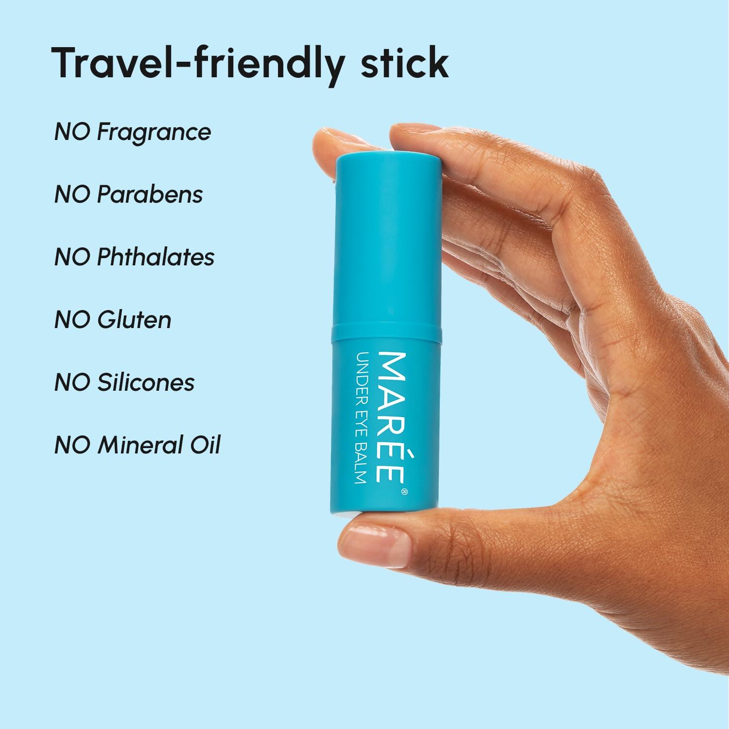 MAREE Under Eye Balm Stick Hydrating – Retinol Caffeine Under Eye Brightener Stick for Older Women – Collagen Undereye Cream for Dark Circles & Wrinkles – Skin Care Treatment Moisturizer(Blue)