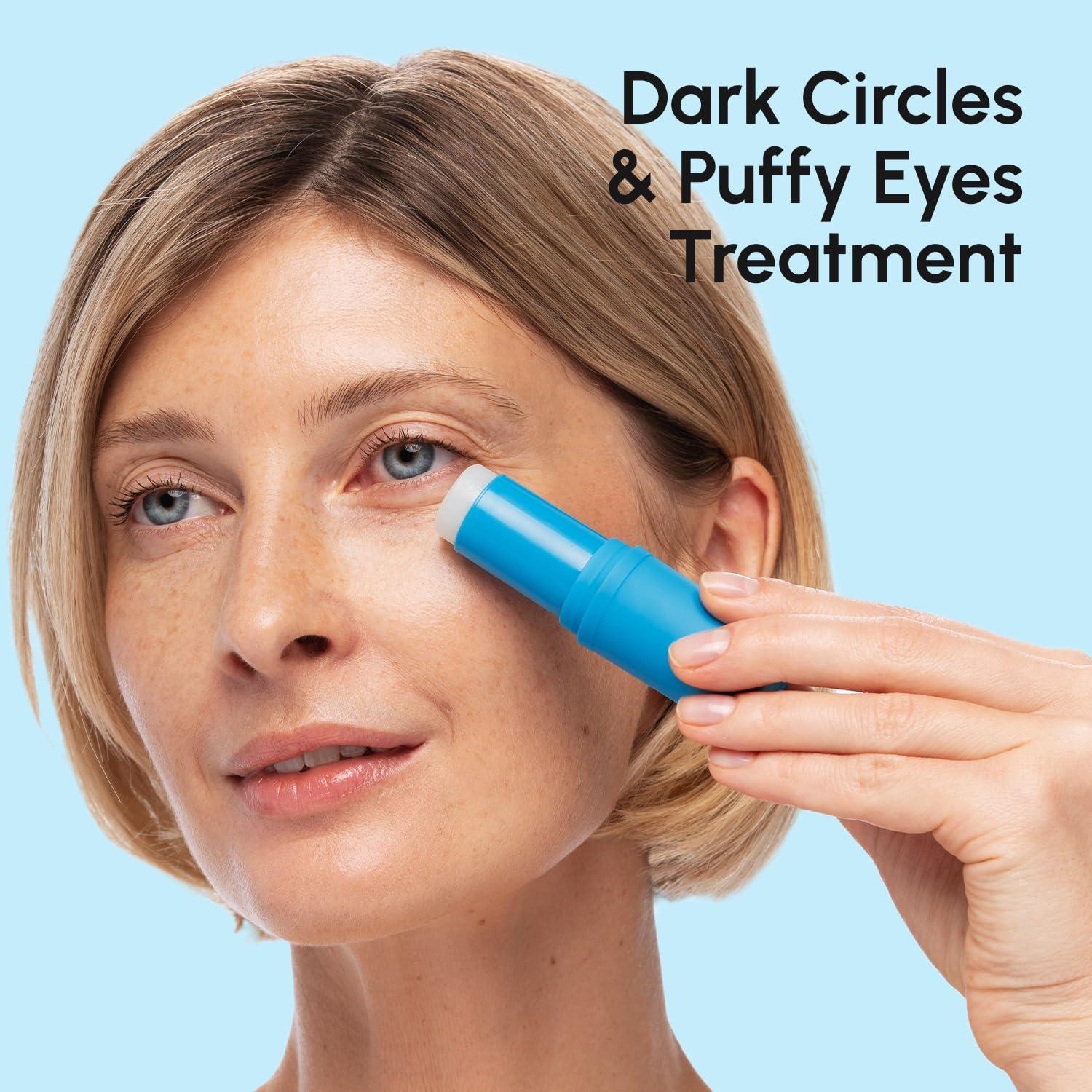 MAREE Under Eye Balm Stick Hydrating – Retinol Caffeine Under Eye Brightener Stick for Older Women – Collagen Undereye Cream for Dark Circles & Wrinkles – Skin Care Treatment Moisturizer(Blue)